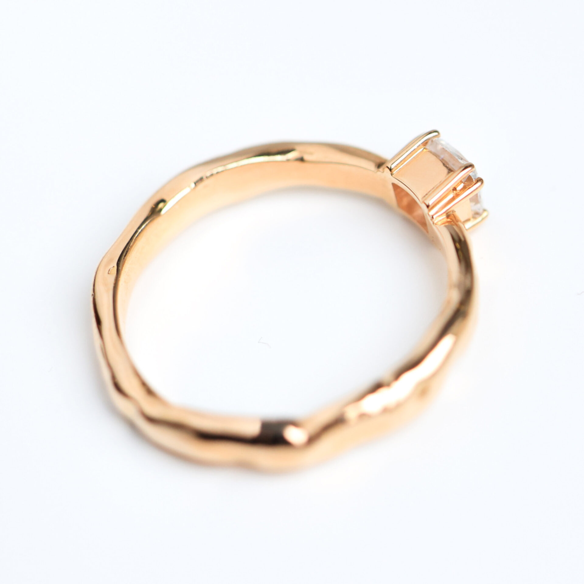 Verlobungsring Cushion Cut Roségold 750 Schweiz