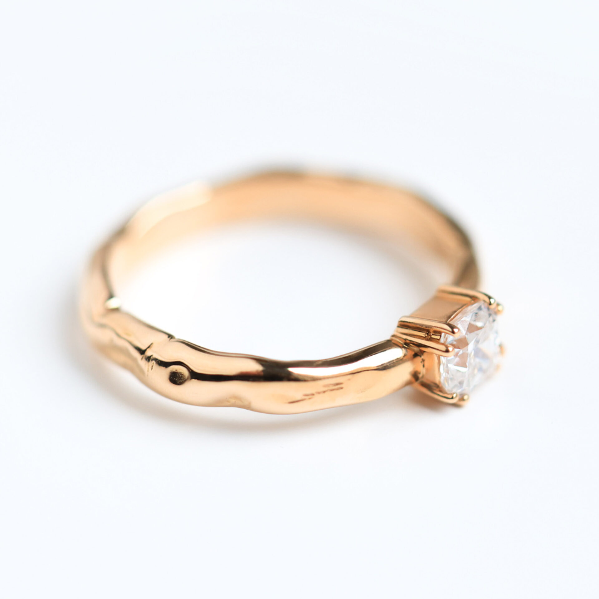 Verlobungsring Cushion Cut Roségold 750 Schweiz